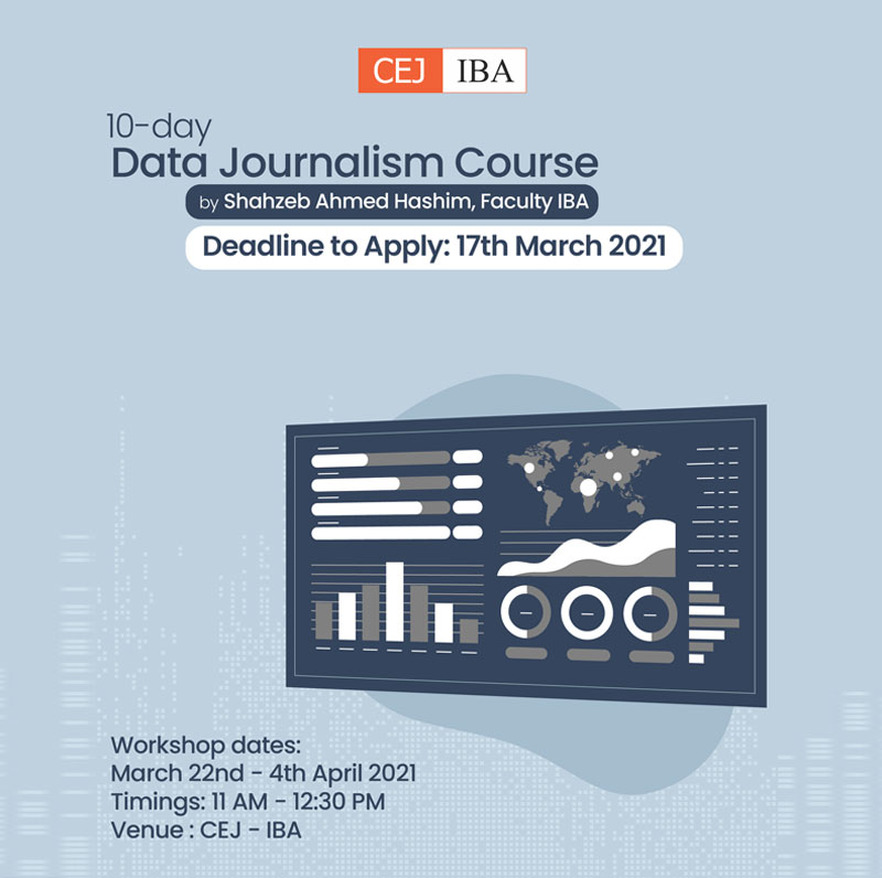 Data Journalism Course by Shahzeb Ahmed Hashim