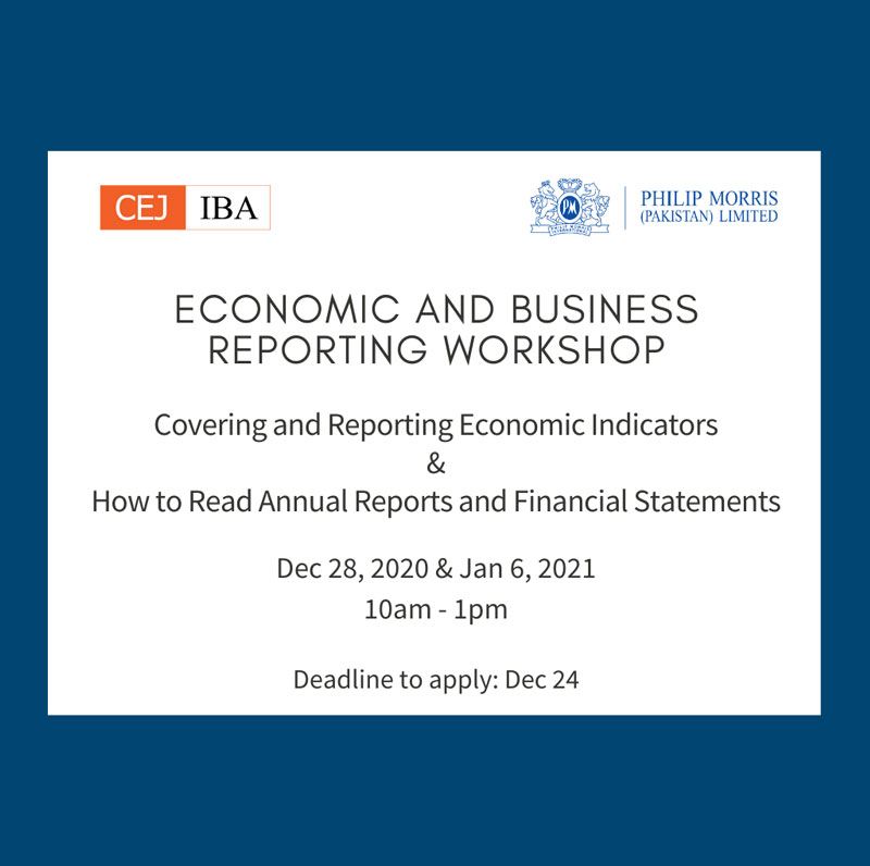 Economic & Business Reporting Workshop -Covering and Reporting Economic Indicators