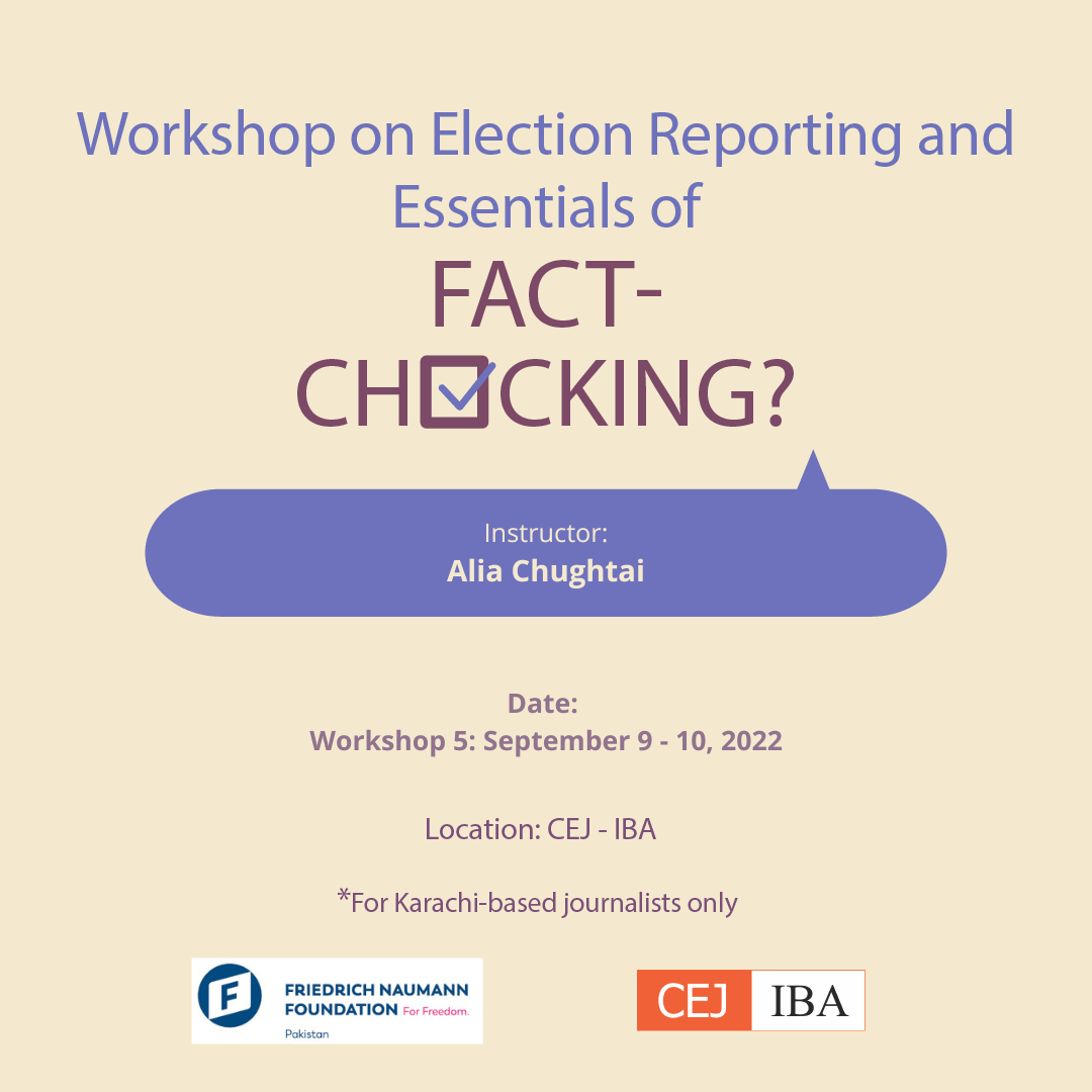 Election Reporting and Essentials of Fact-Checking workshops