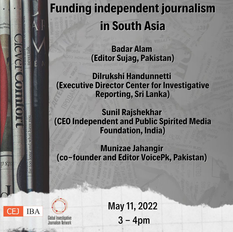Funding Independent Journalism in South Asia - Webinar