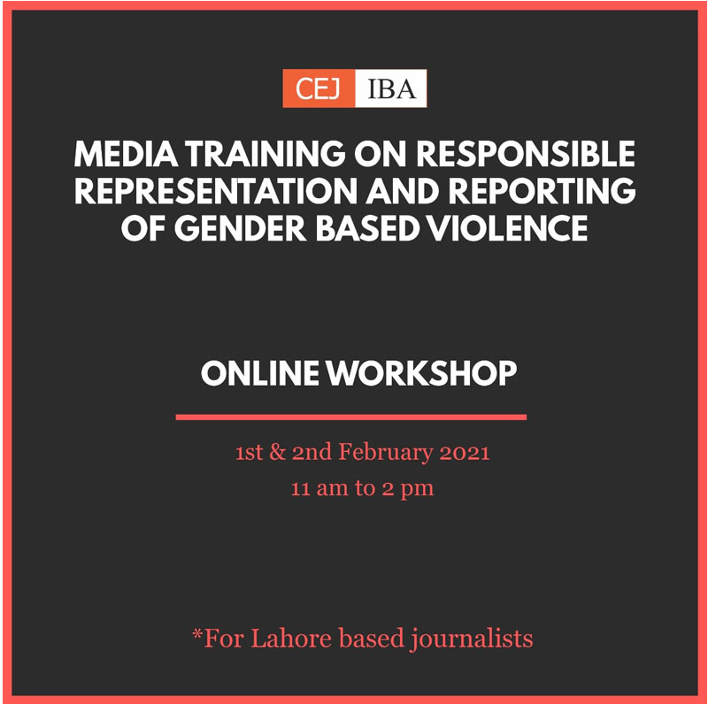 Media Training on Responsible Representation and  Reporting on of Gender based Violence