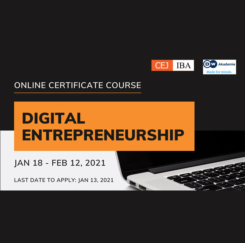 Online Certificate Course - Digital Entrepreneurship
