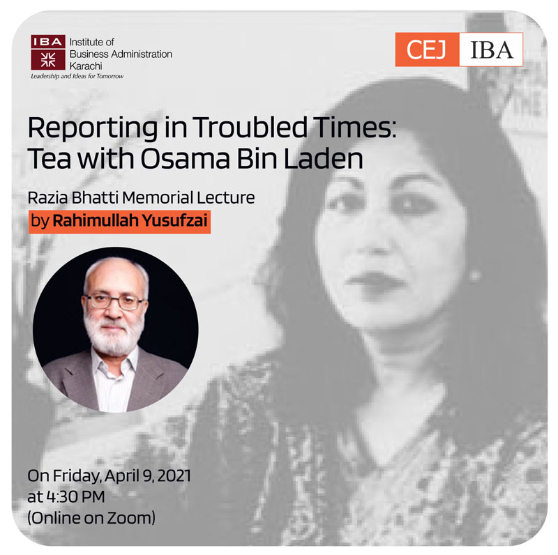 Reporting in Troubling Times: Tea with Osama Bin Laden with Rahimullah Yusufzai
